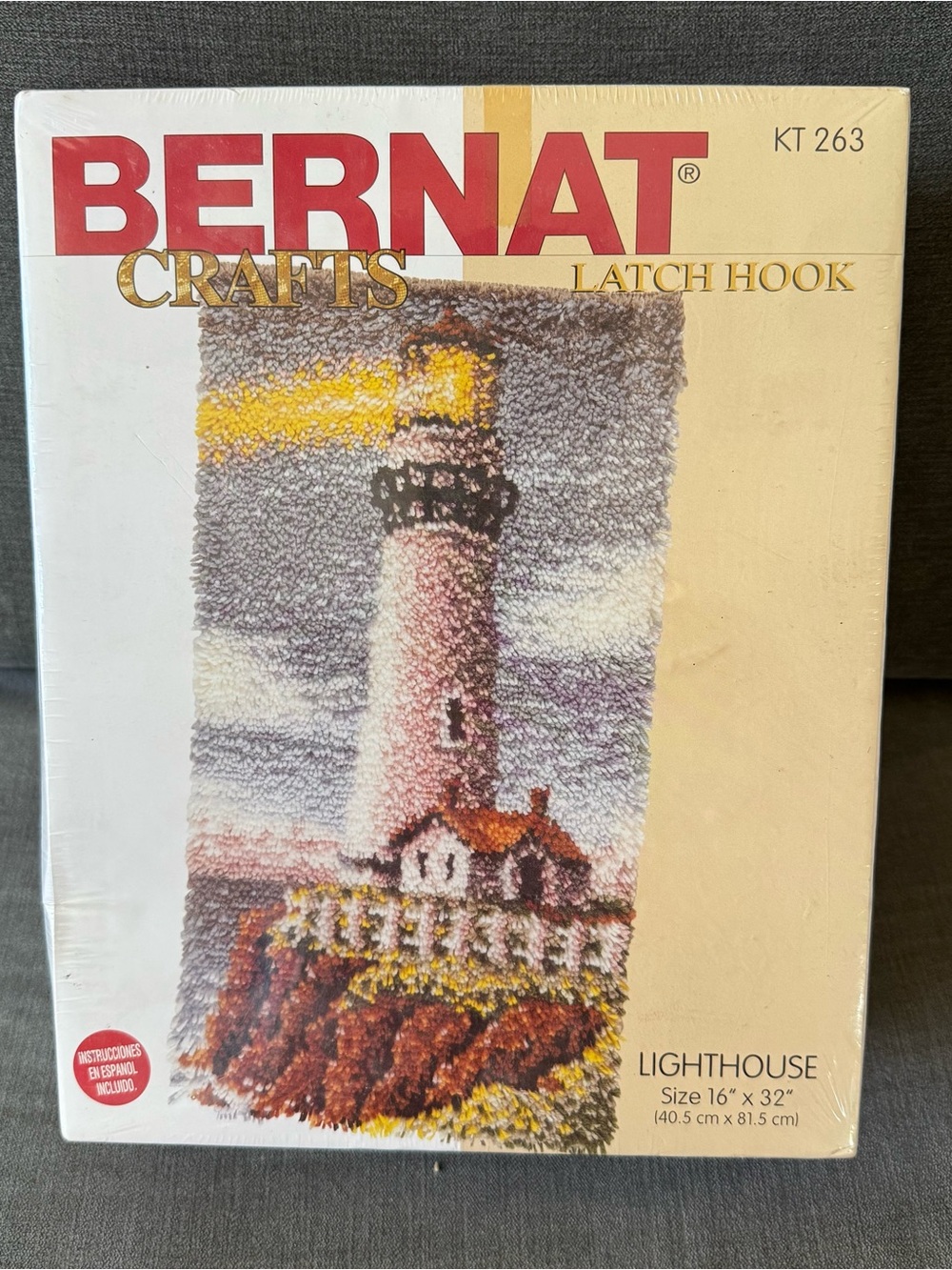 Bernat Crafts Lighthouse Latch Hook Kit KT 263 (NEW)